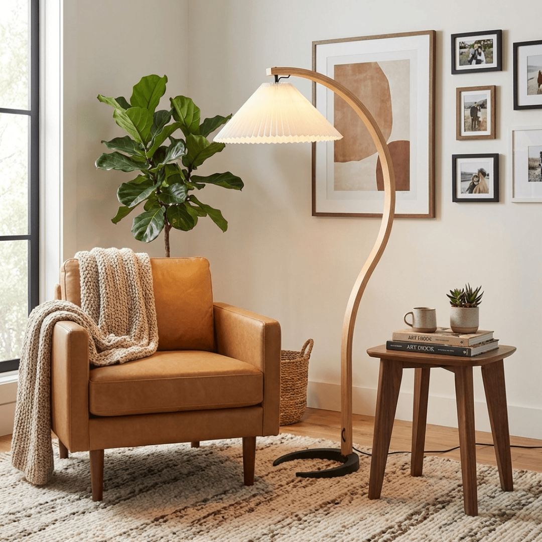 Nordic Curved Floor Lamp