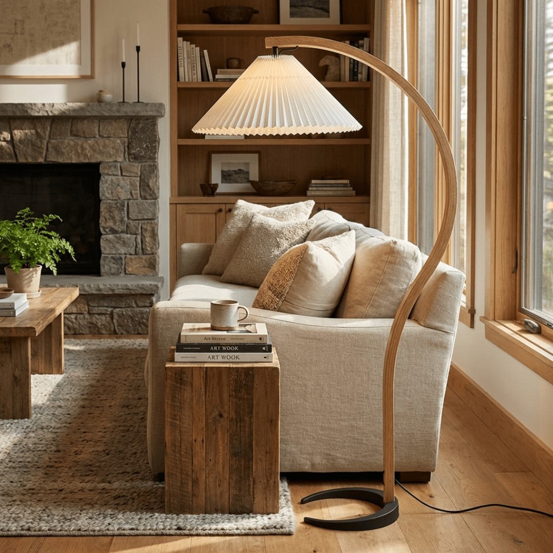 Nordic Curved Floor Lamp view 3