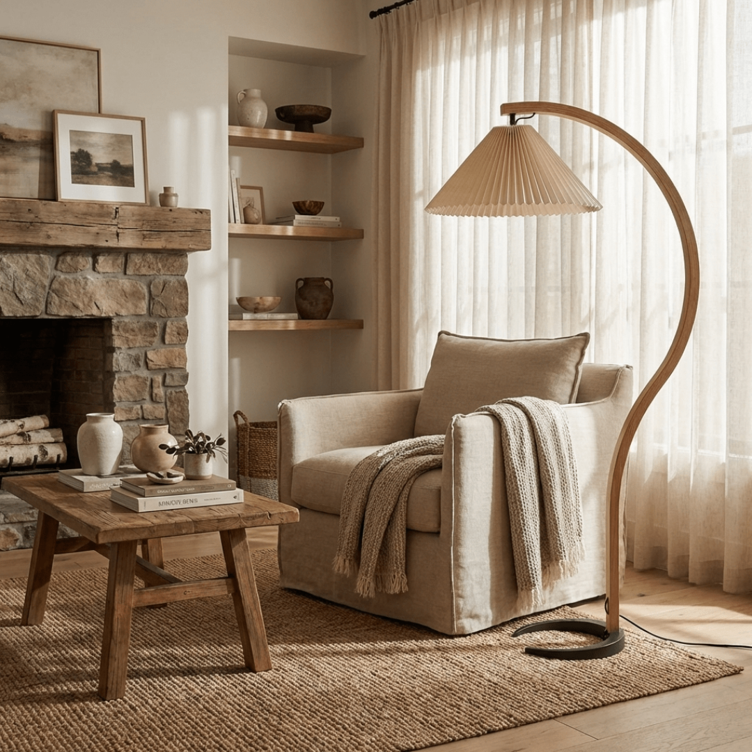 Nordic Curved Floor Lamp view 5