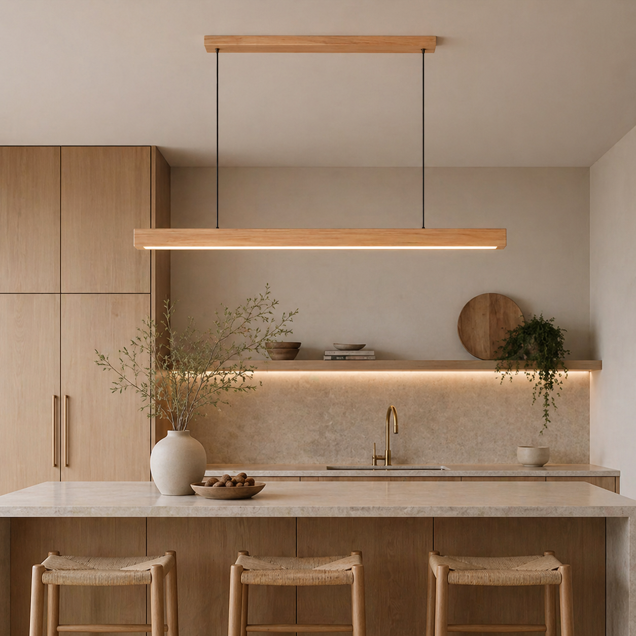 Timber Linear Pendant view 3